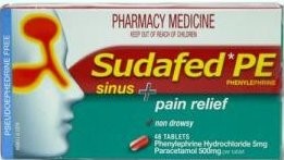 Sudafed PE Sinus and Allergy and Pain Relief Tablets